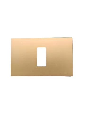 Vimar 08635.BR Placa de encaje a presión de un solo lugar para cajas rectangulares de bronce serie 8000